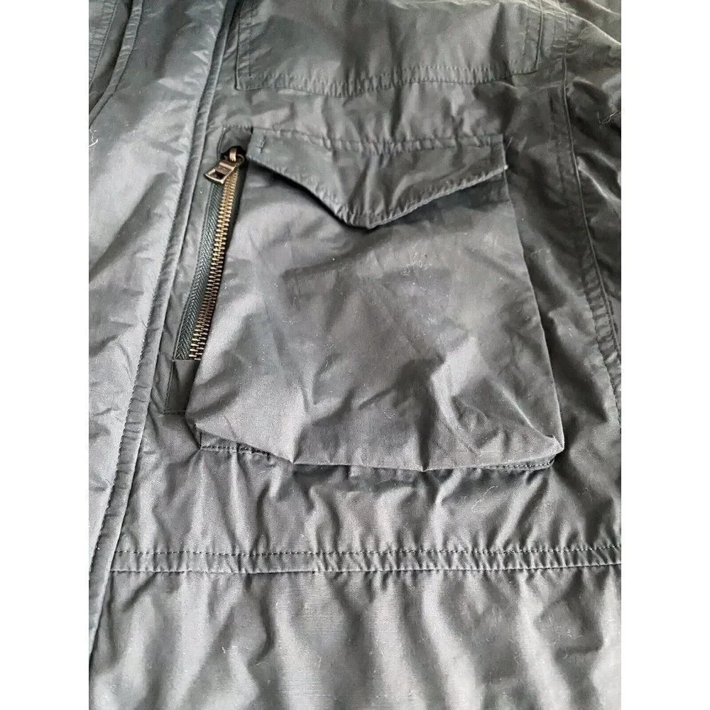 Armani Exchange Men’s Sz L Dark Forest Green 4 Pocket Utility Coat Fall 2014‎